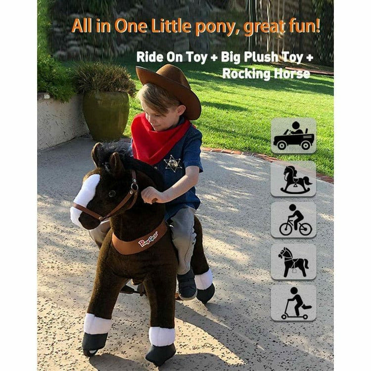 Chocolate Brown Model U Ride-On Horse - 4-7 Years - Image 3