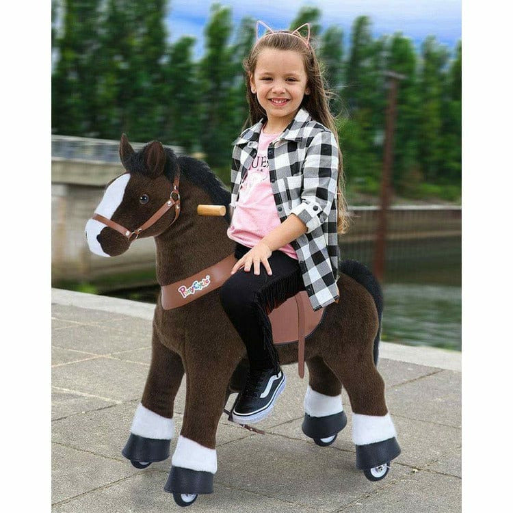 Chocolate Brown Model U Ride-On Horse - 4-7 Years - Image 4