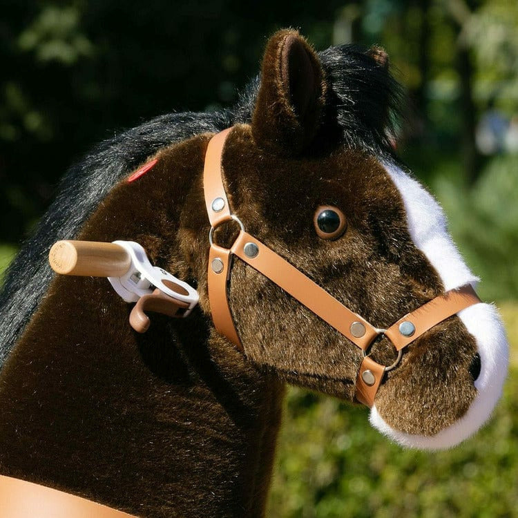 Chocolate Brown Ride-On Horse - 7+ Years - Image 5