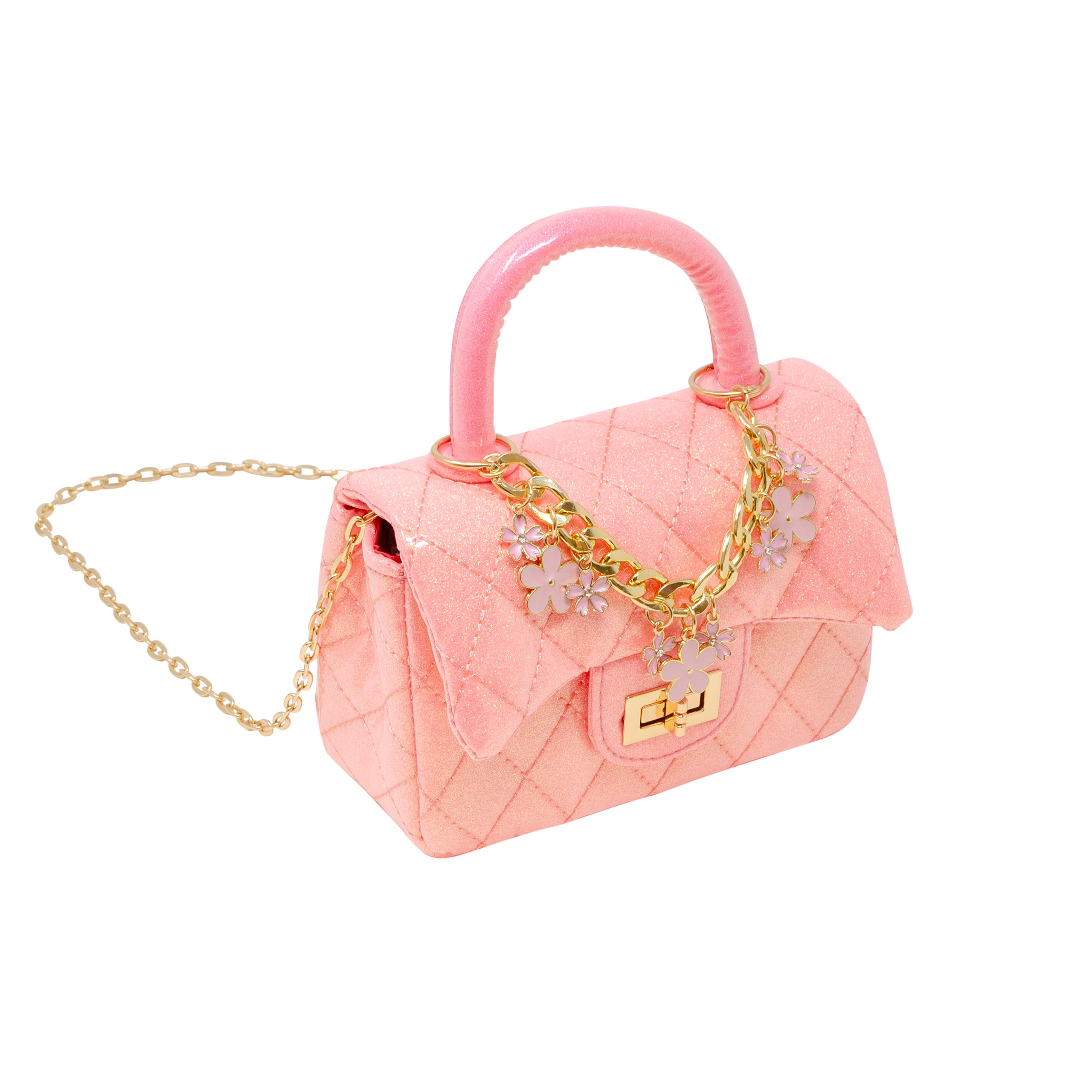 Alternative view of Classic Sparkle Top Handle Handbag - Bubblegum Pink