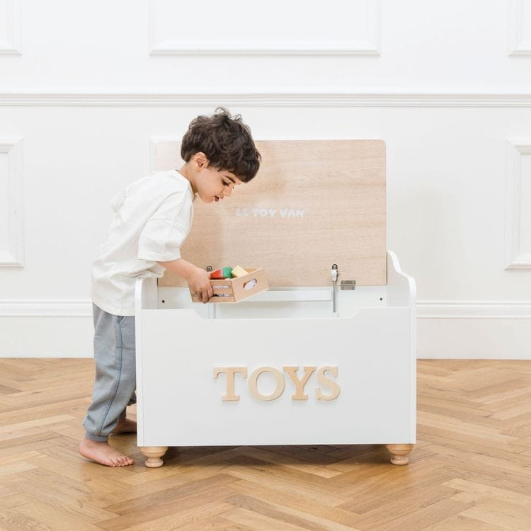 Alternative view of Classic Wooden Toy Chest
