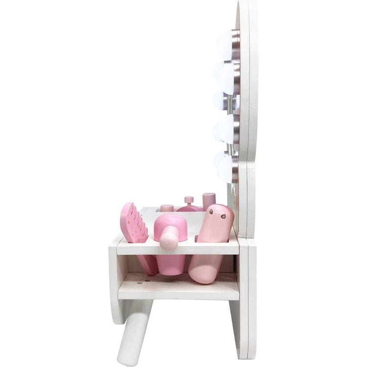 Colorful Butterfly-Shaped Tabletop Vanity with Illuminated Mirror - Image 3