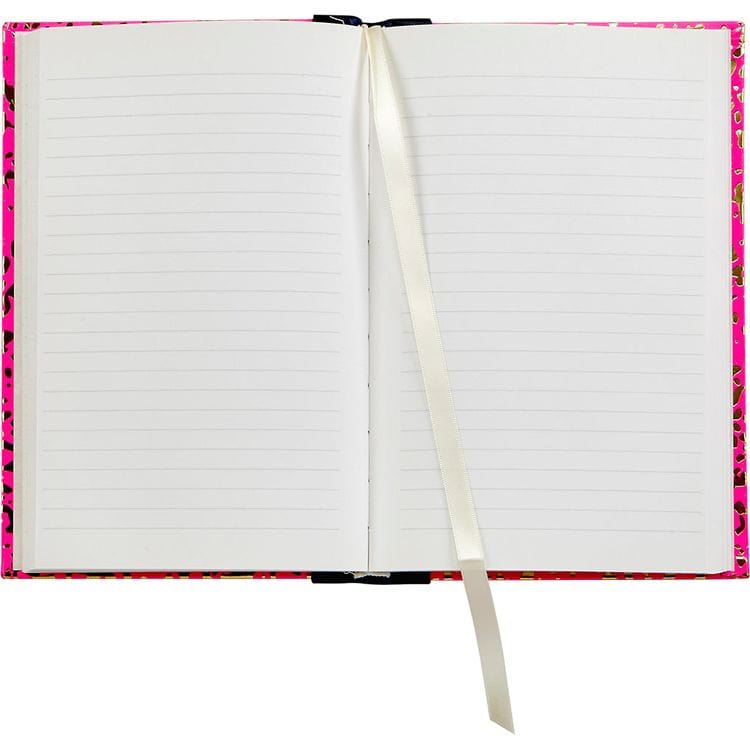 Composition Notebook in Neon Pink/Gold Leather - Image 3
