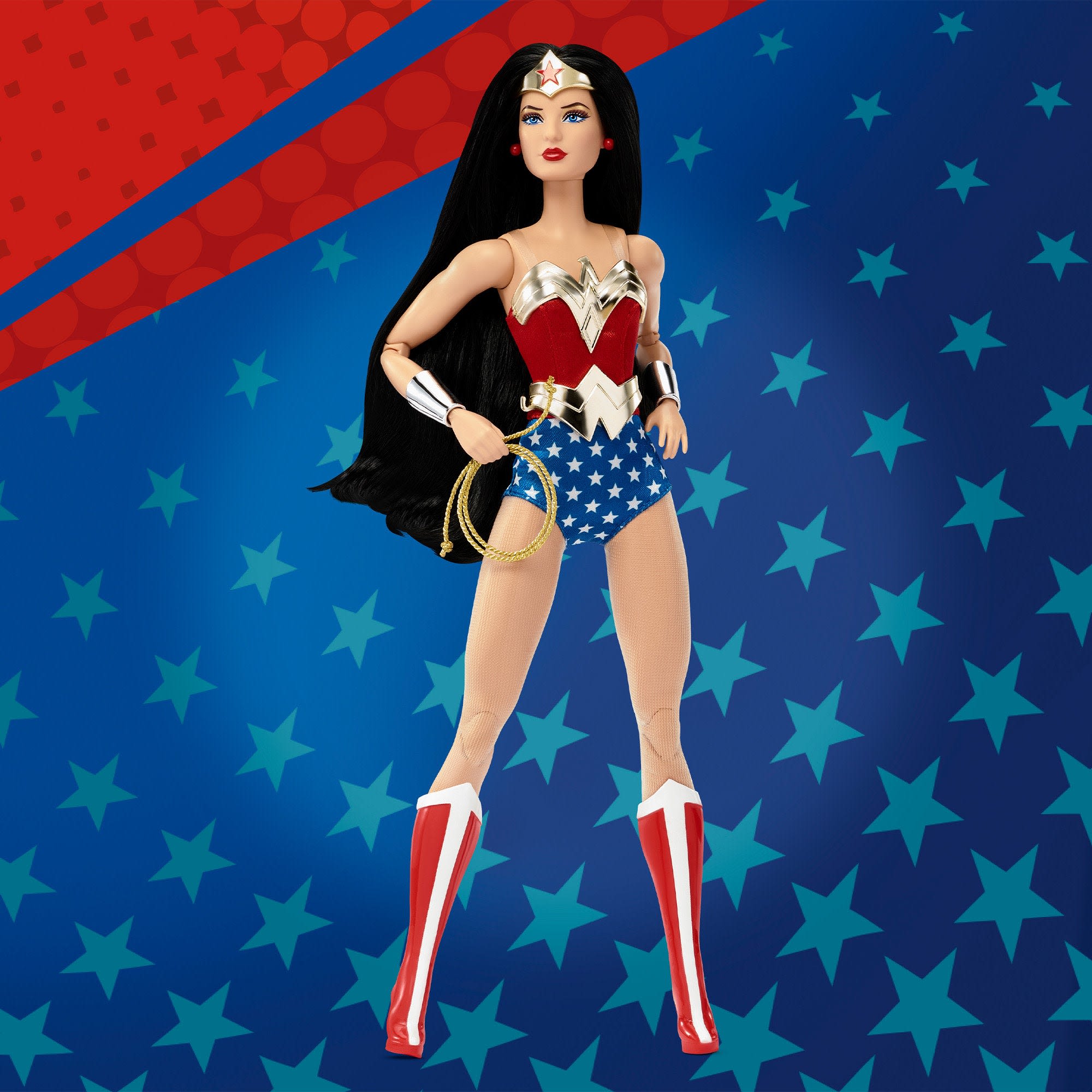 Alternative view of DC Wonder Woman Barbie Doll
