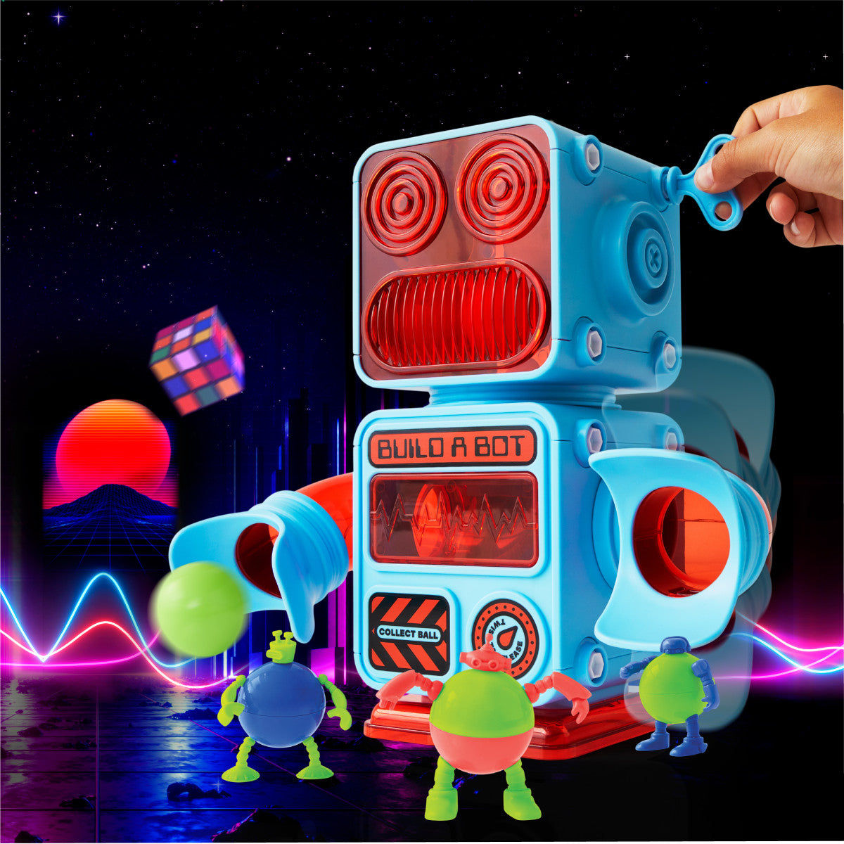 DIY Prize-Pod Robot 52-Piece Retro Vending Machine Build Kit - Image 4
