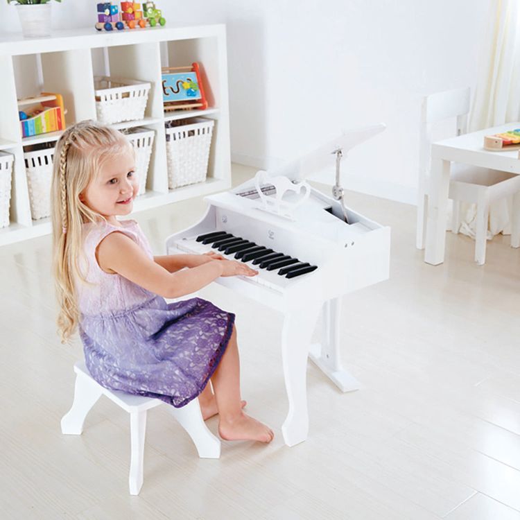 Alternative view of Deluxe Grand Piano - White