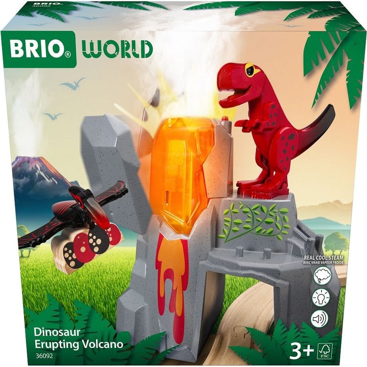 Alternative view of Dinosaur Erupting Volcano