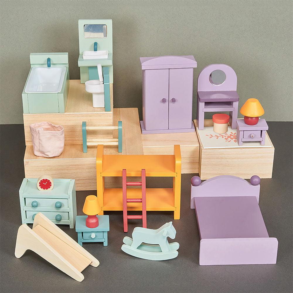 Alternative view of Dollhouse Upstairs Furniture Bundle