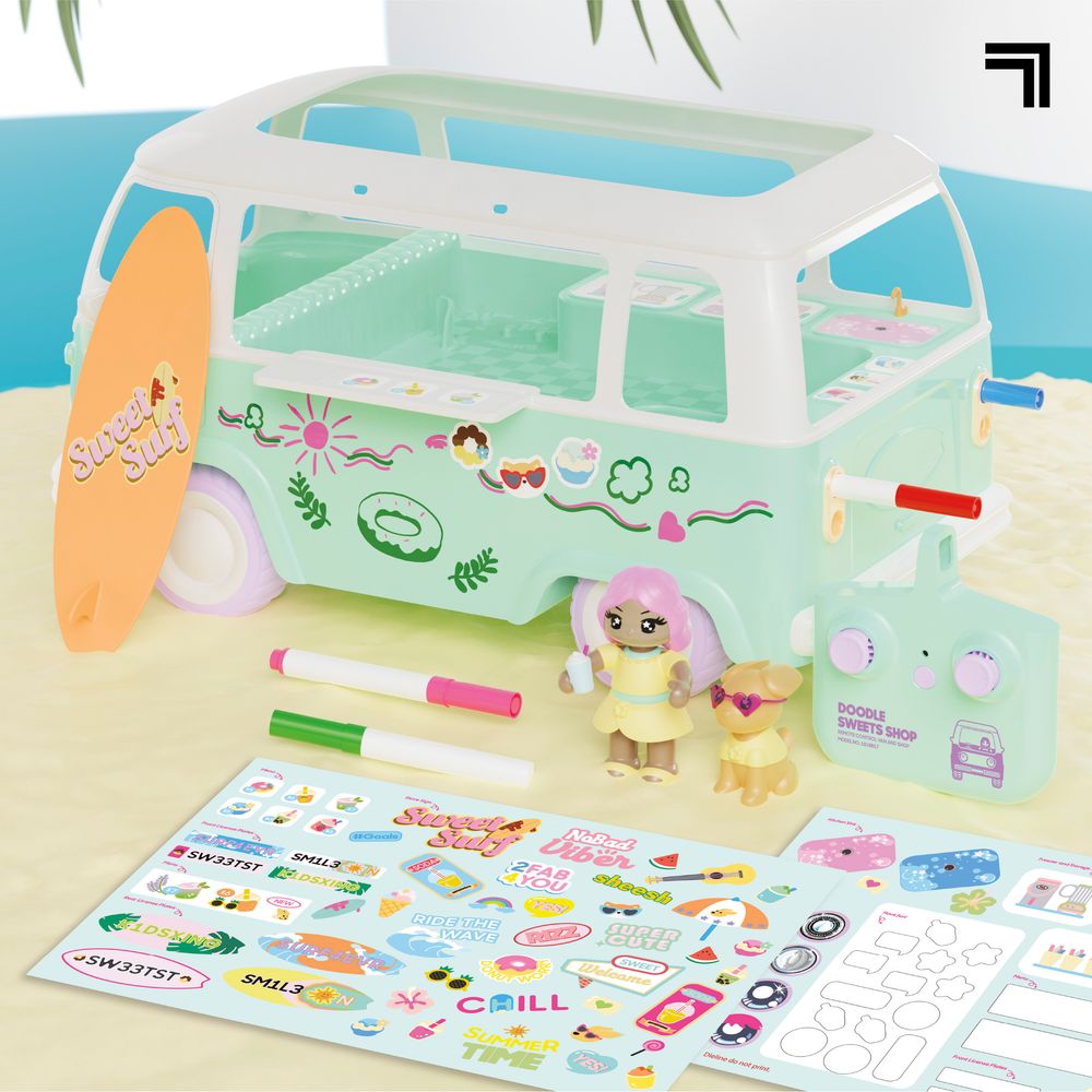 Doodle Sweets Shop Customizable RC Van - Image 3