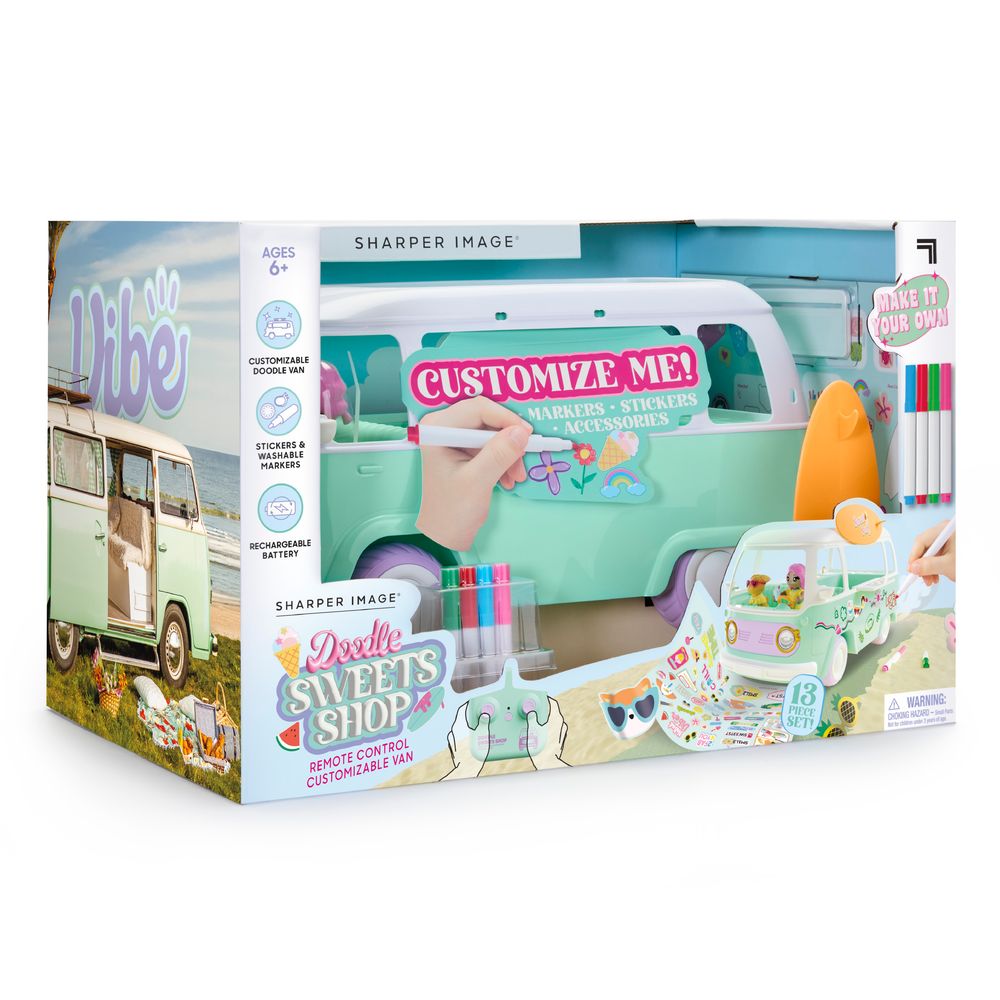 Doodle Sweets Shop Customizable RC Van - Image 8
