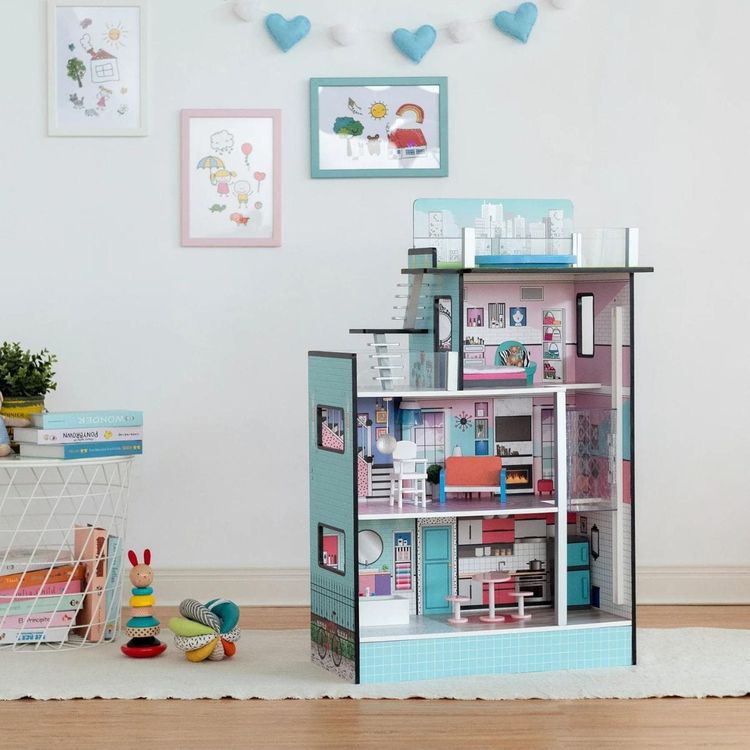 Dreamland Barcelona Dollhouse - Turquoise/Black - Image 8
