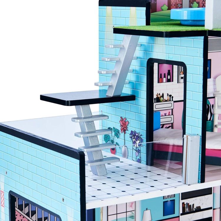 Dreamland Barcelona Dollhouse - Turquoise/Black - Image 5