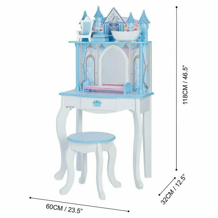 Dreamland Castle Play Vanity Set - White/Ice Blue - Image 5