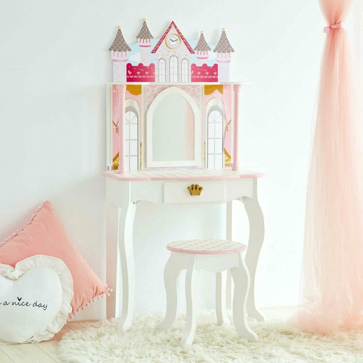 Dreamland Castle Play Vanity Set - White / Pink - Image 3