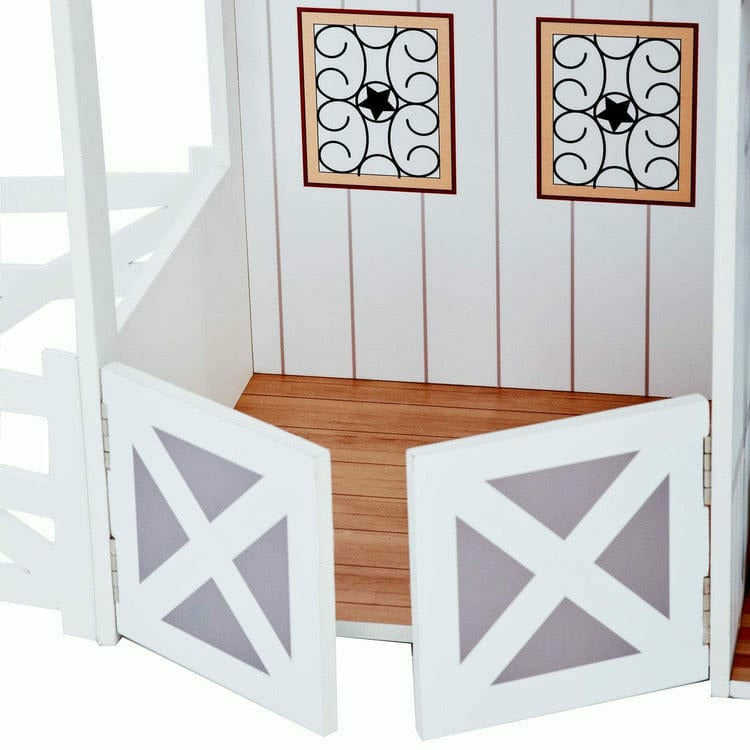 Dreamland Farm House Dollhouse - White / Grey - Image 6