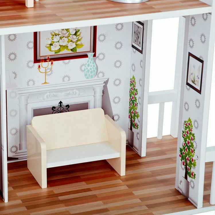Dreamland Farm House Dollhouse - White / Grey - Image 7