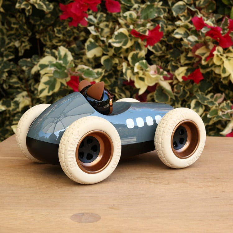 Alternative view of Egg Roadster Scrambler Car Toy - Grey/Blue