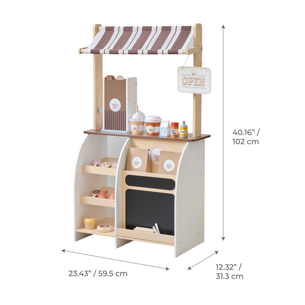Espresso Treats Wooden Coffee Stand with 29 Accessories - Image 7