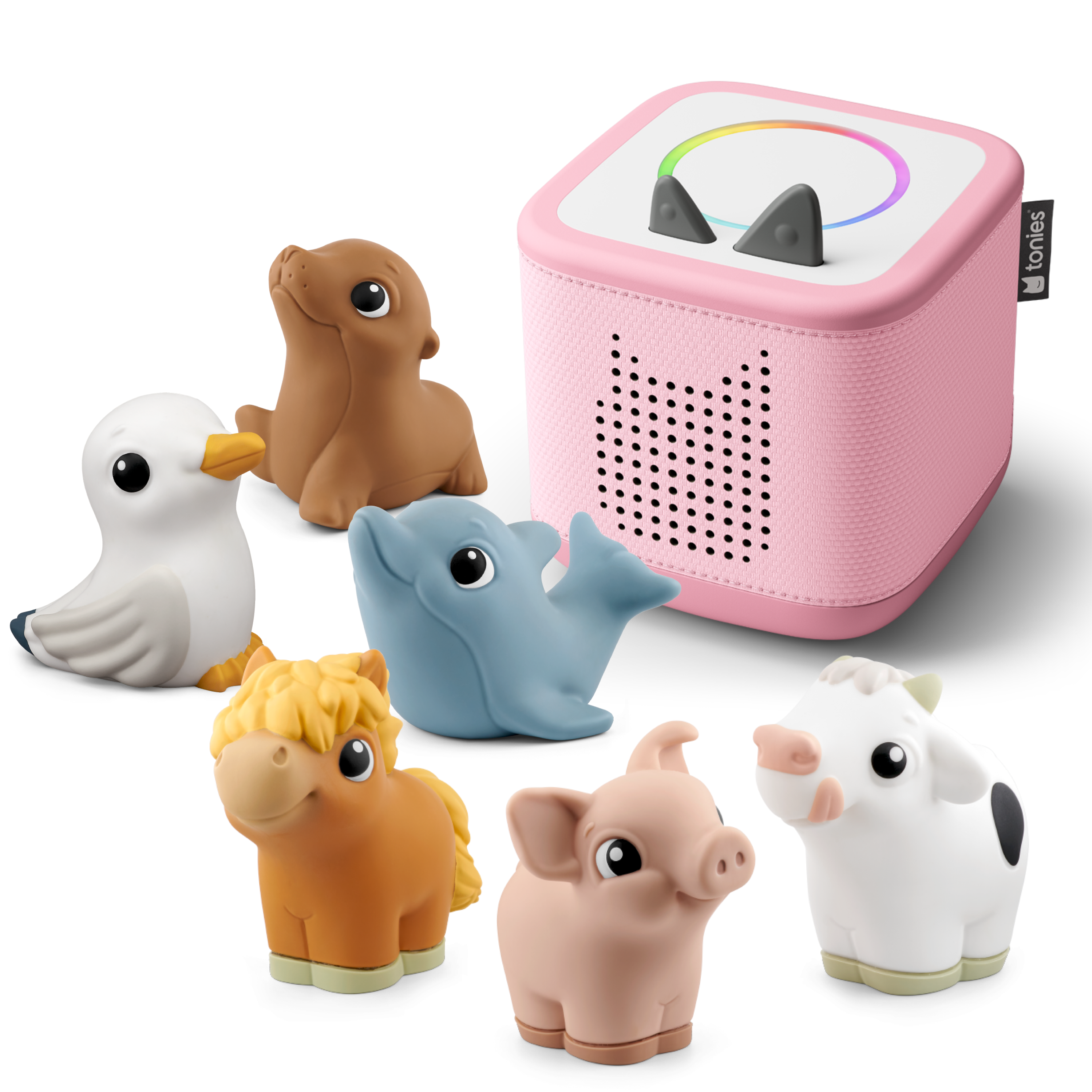 Exclusive Toniebox 2 Bundle: Ocean + Farm - Cloud Pink