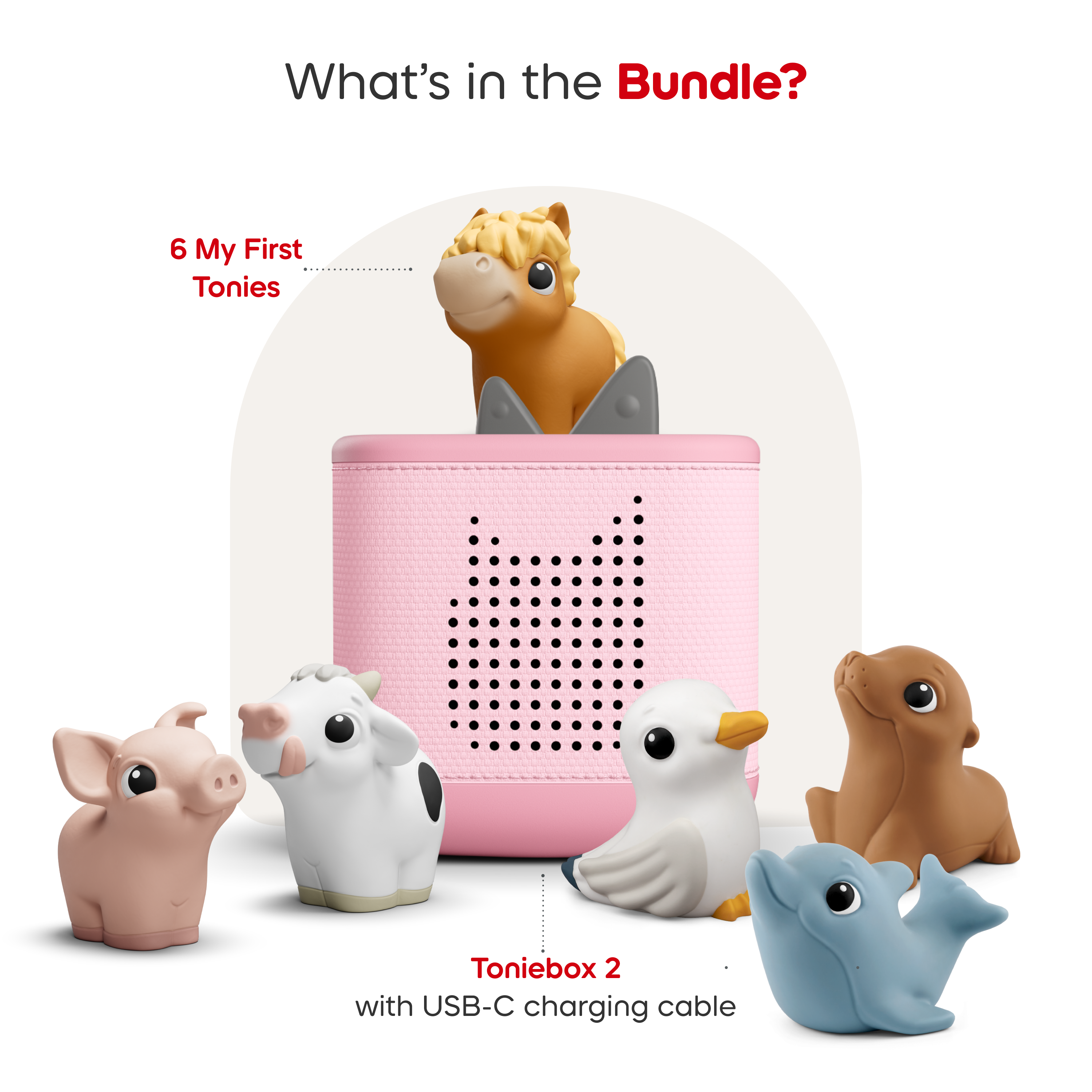 Exclusive Toniebox 2 Bundle: Ocean + Farm - Cloud Pink - Image 3