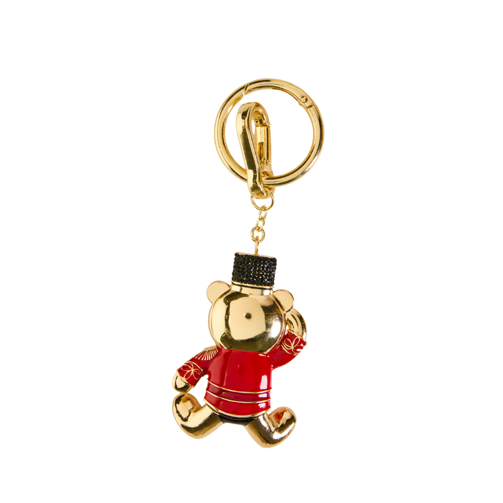 Alternative view of FAO Chrome Bear Keychain - Gold