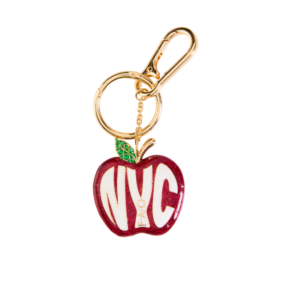 FAO NYC Apple Keychain