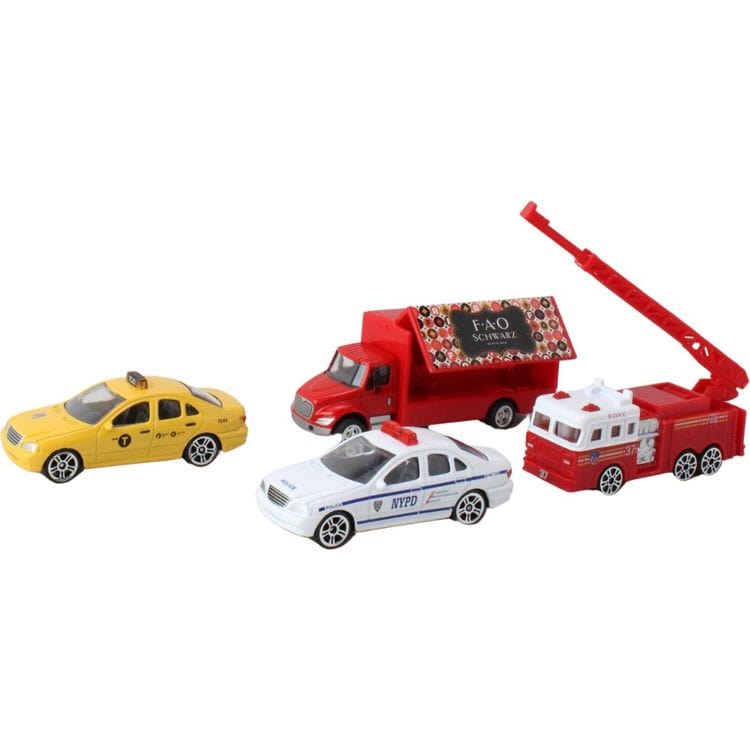 Alternative view of FAO Schwarz Exclusive 4-Piece NYC Vehicle Set