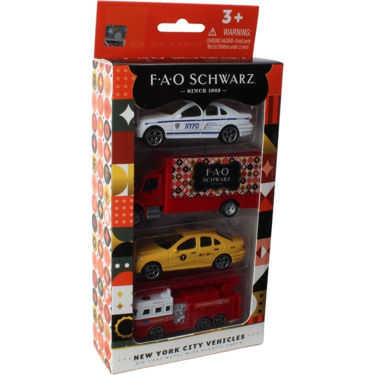 FAO Schwarz Exclusive 4-Piece NYC Vehicle Set - Image 3
