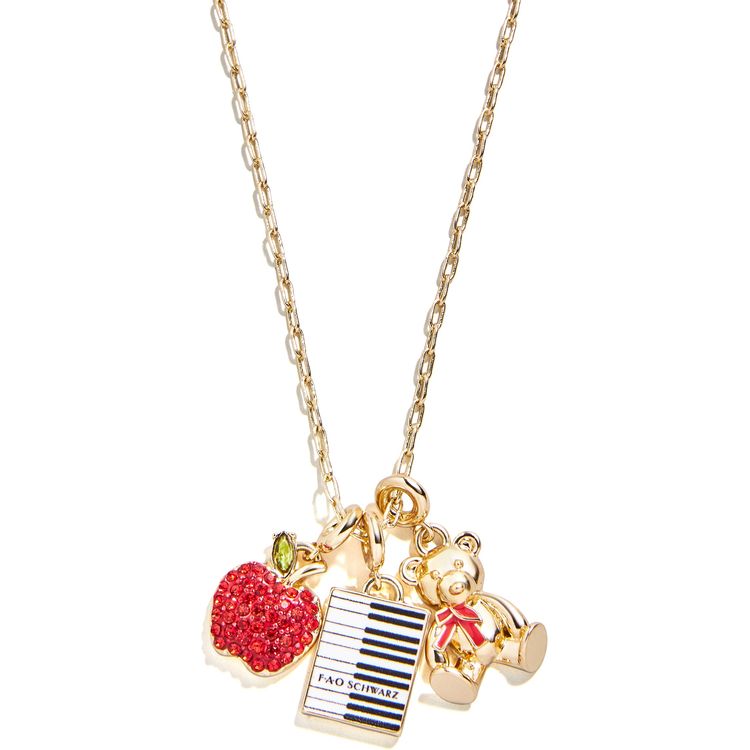 FAO Schwarz Red Pouch with Jewelry Set - Image 3