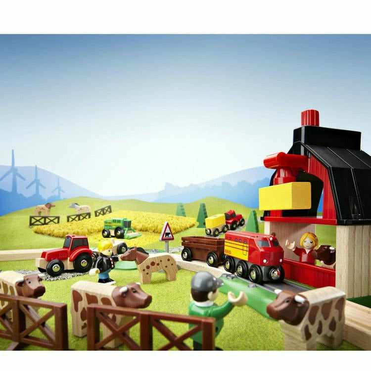 Farm Railway Set Toy Train Set - Image 5