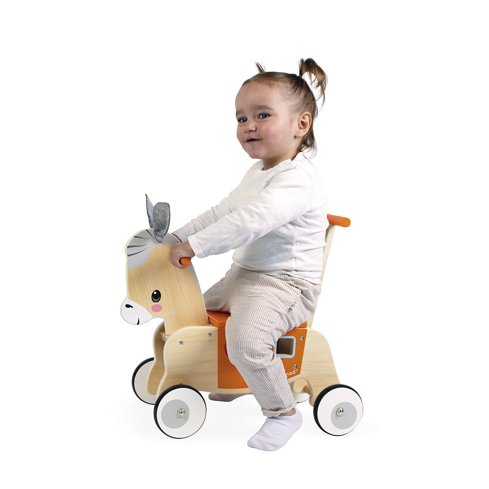 Alternative view of Farm Ride-On Donkey with Shape Sorter