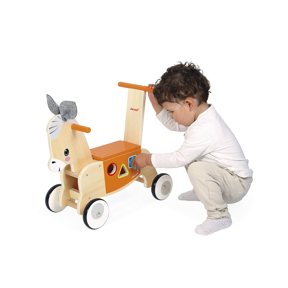 Farm Ride-On Donkey with Shape Sorter - Image 4