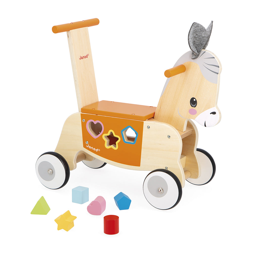 Farm Ride-On Donkey with Shape Sorter - Image 5