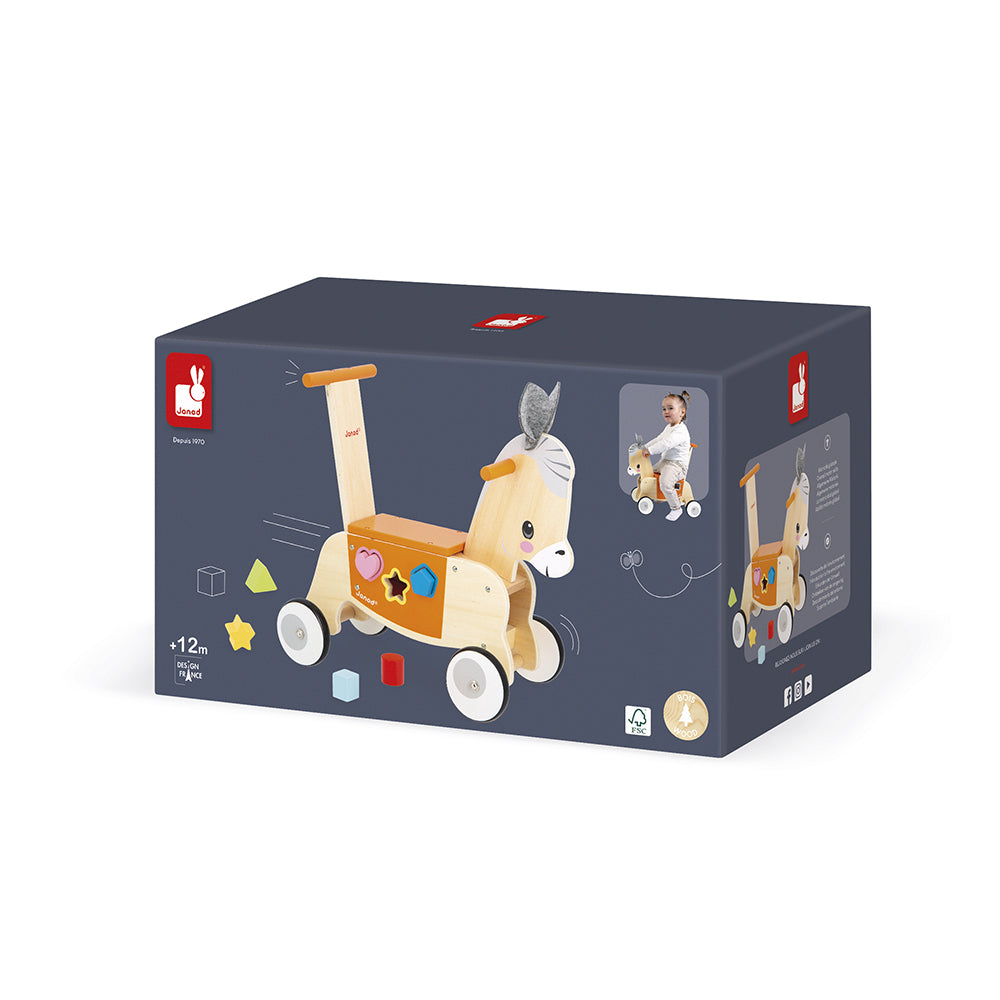 Farm Ride-On Donkey with Shape Sorter - Image 7