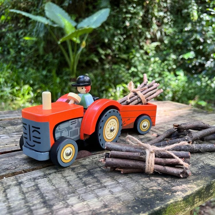 Alternative view of Farmyard Tractor Toy