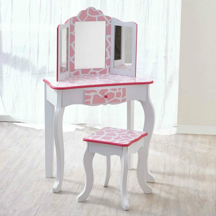 Alternative view of Fashion Giraffe Prints Gisele Play Vanity Set - Pink / White