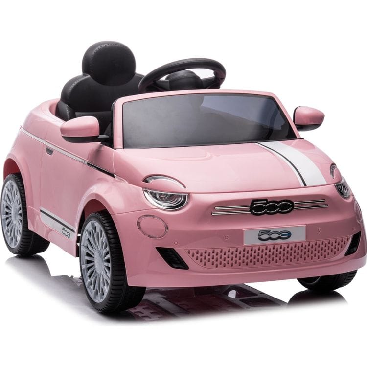 Fiat 500 12V Ride On Car - Pink - Image 6