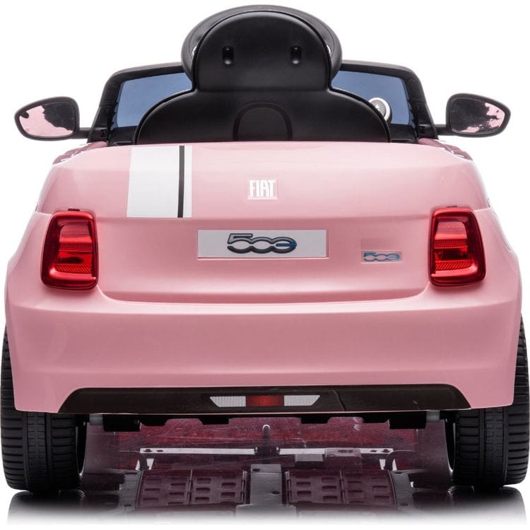 Fiat 500 12V Ride On Car - Pink - Image 4