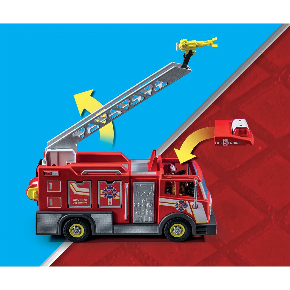 Fire Truck with Accessories and 2 Figures - Image 4