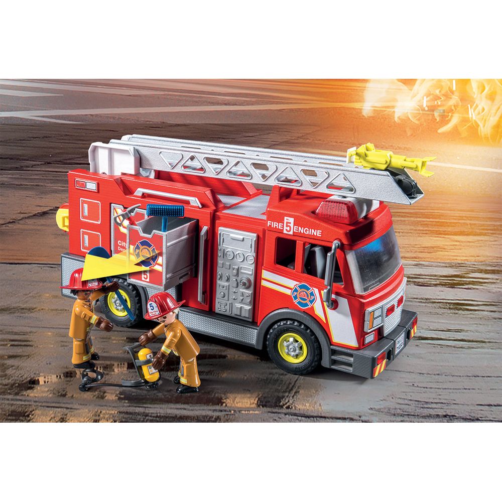 Fire Truck with Accessories and 2 Figures - Image 7