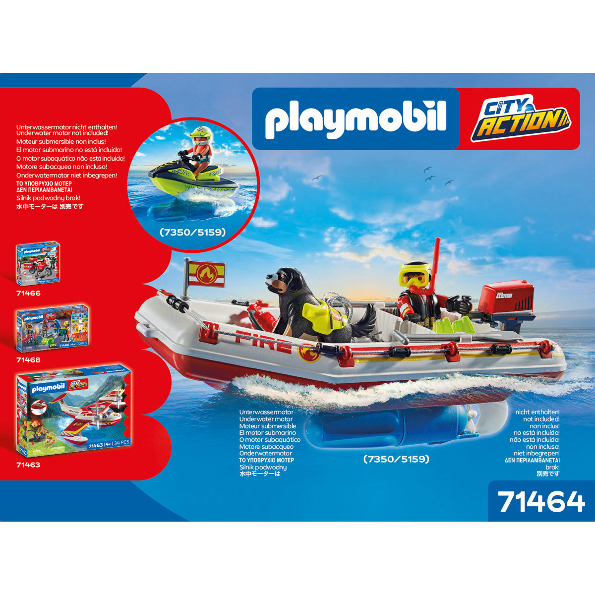 Fireboat with Water Scooter Playset - Image 7