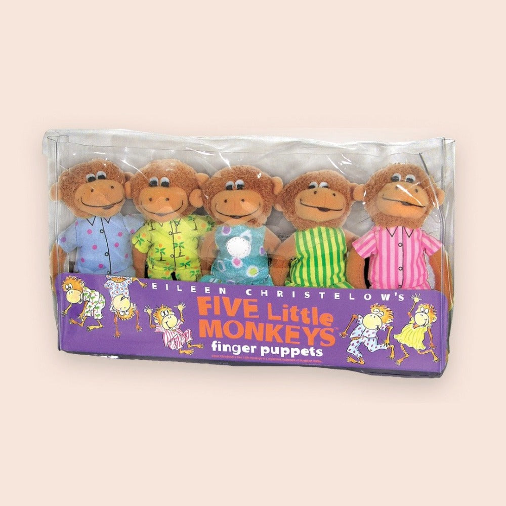 Five Little Monkeys Finger Puppet Playset - Image 4