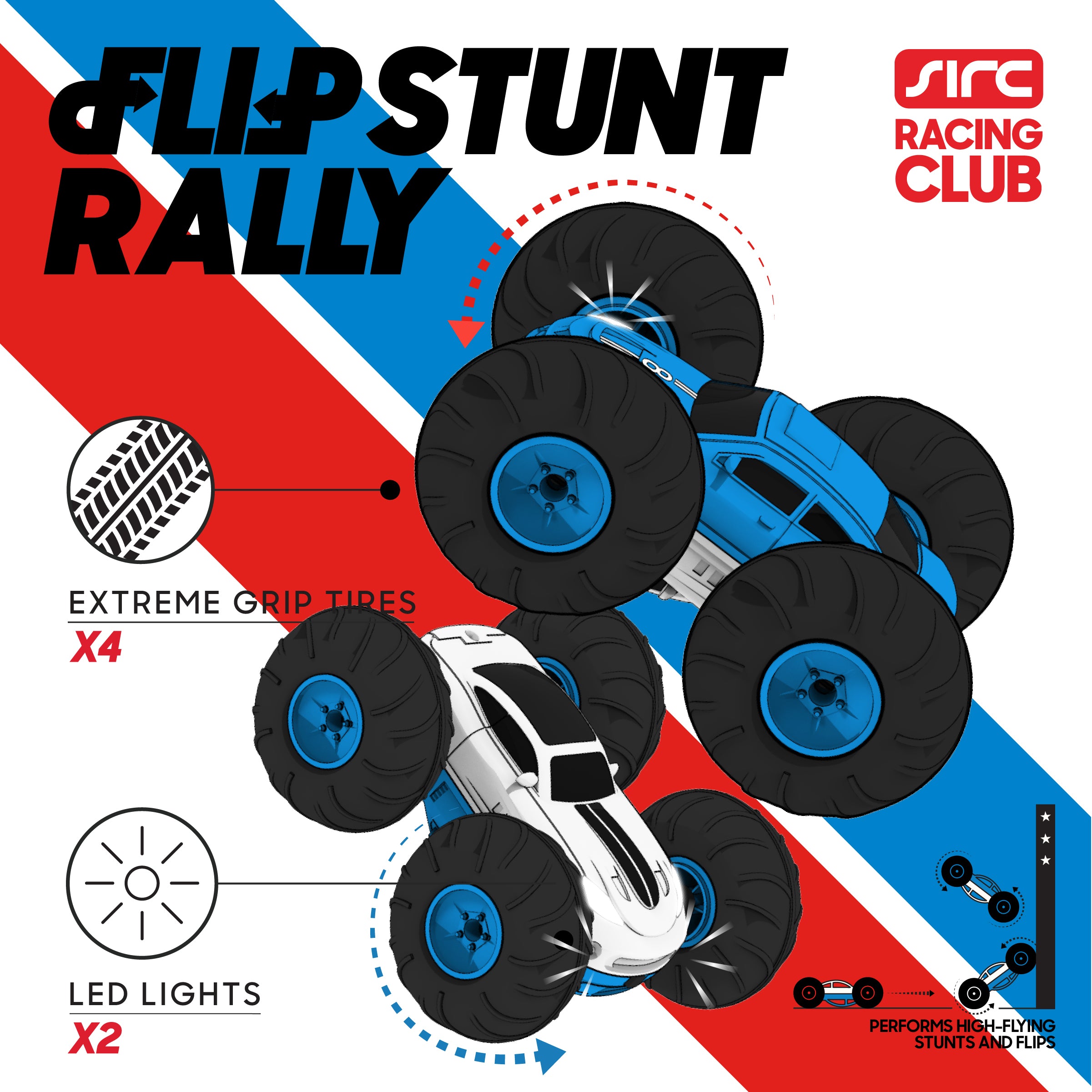 Flip Stunt Rally Remote Control Stunt Vehicle - Image 4