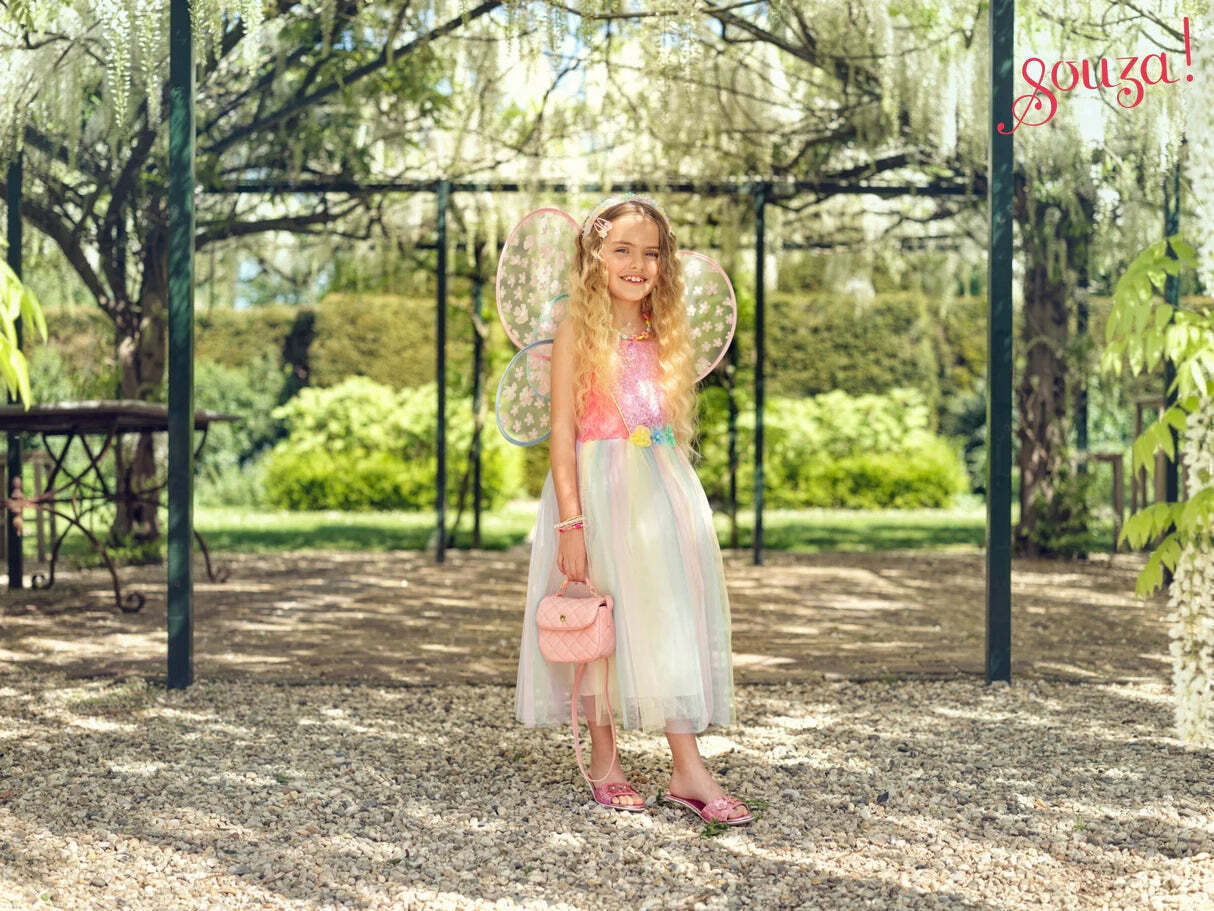 Flora Dress & Wings Set (Green) - 8-10 Years - Image 3