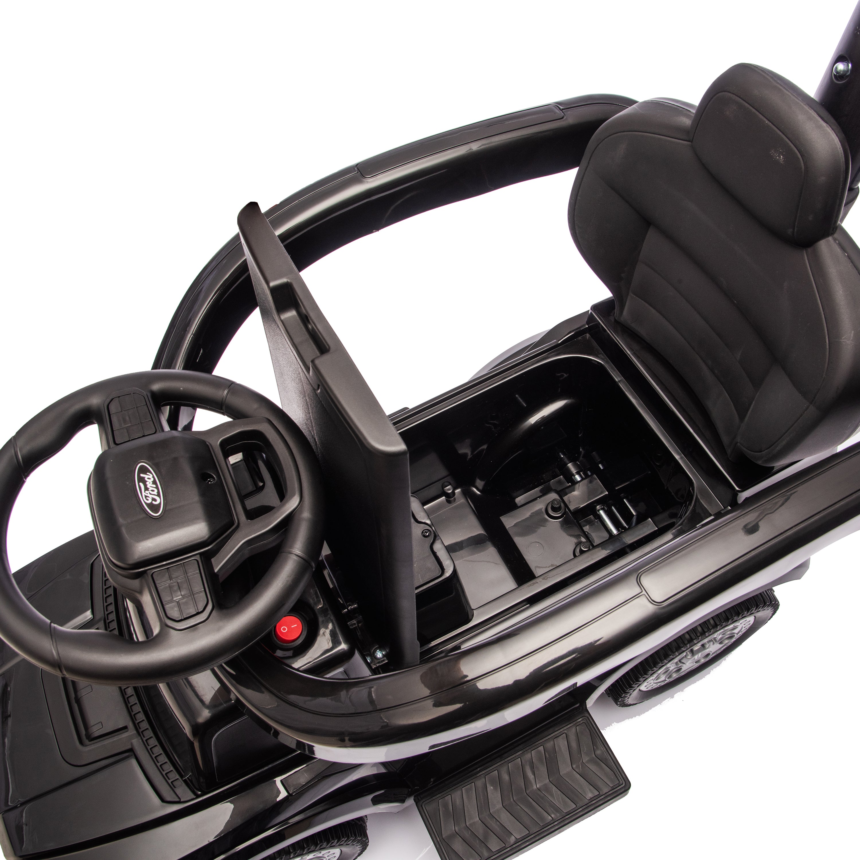Ford Raptor 3-in-1 Push Ride On Toy Car - Black - Image 3