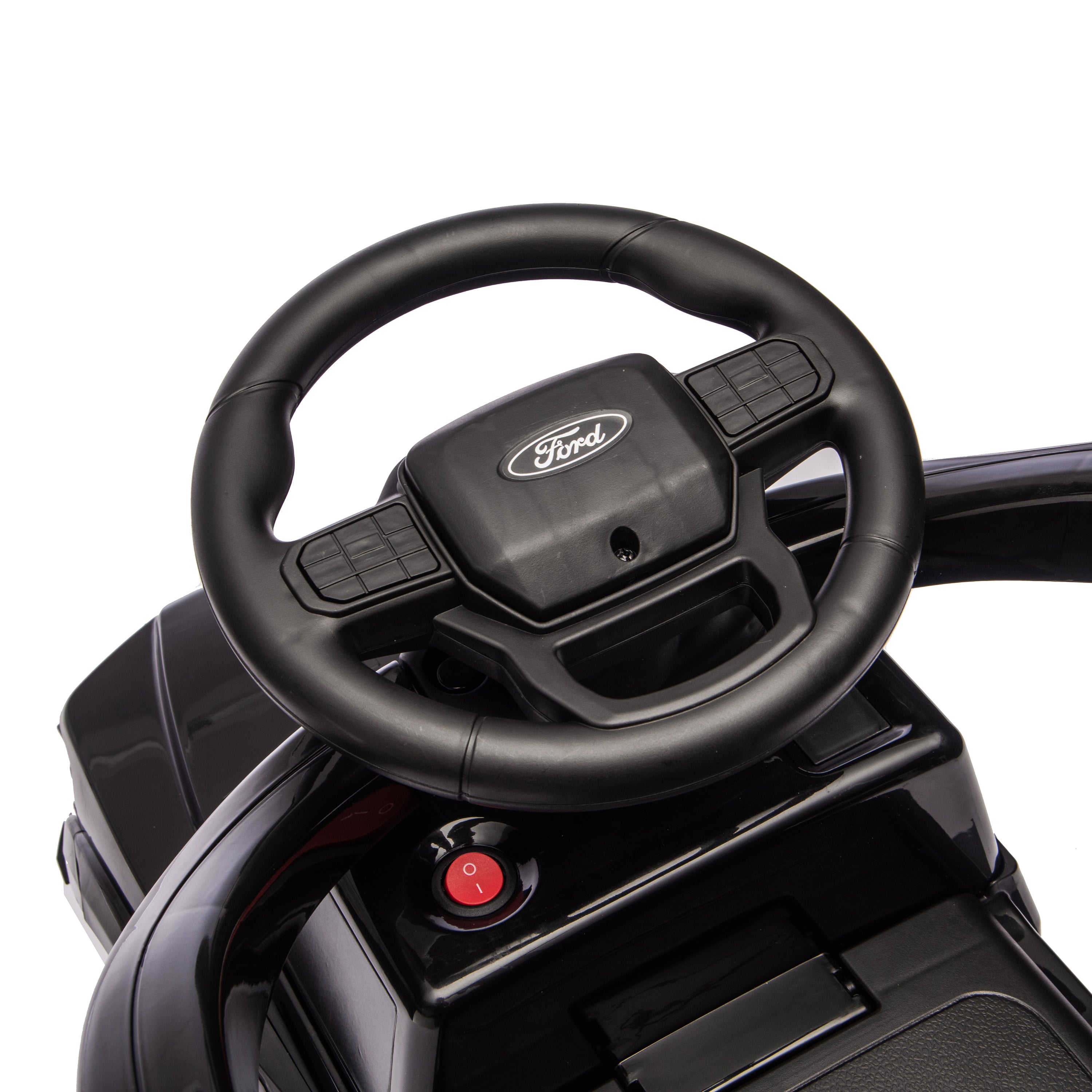Ford Raptor 3-in-1 Push Ride On Toy Car - Black - Image 6