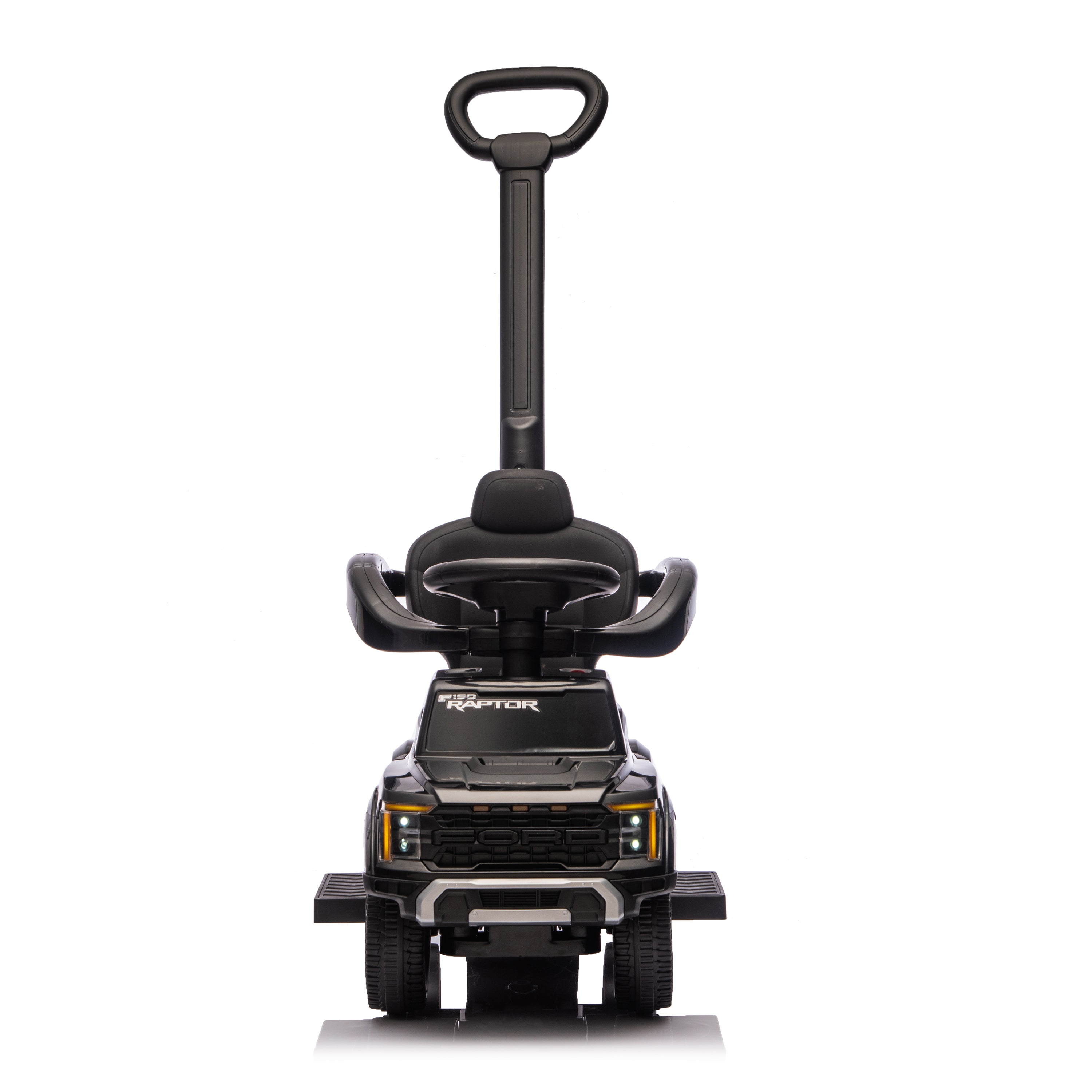 Ford Raptor 3-in-1 Push Ride On Toy Car - Black - Image 8