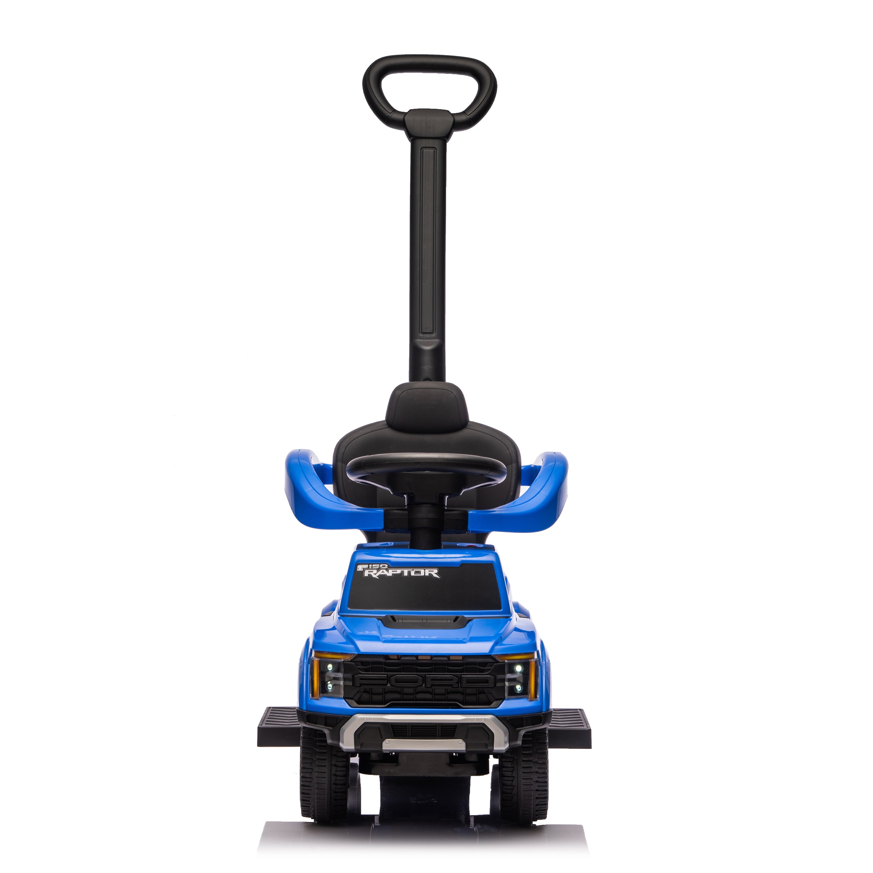 Ford Raptor 3-in-1 Push Ride On Toy Car - Blue - Image 8