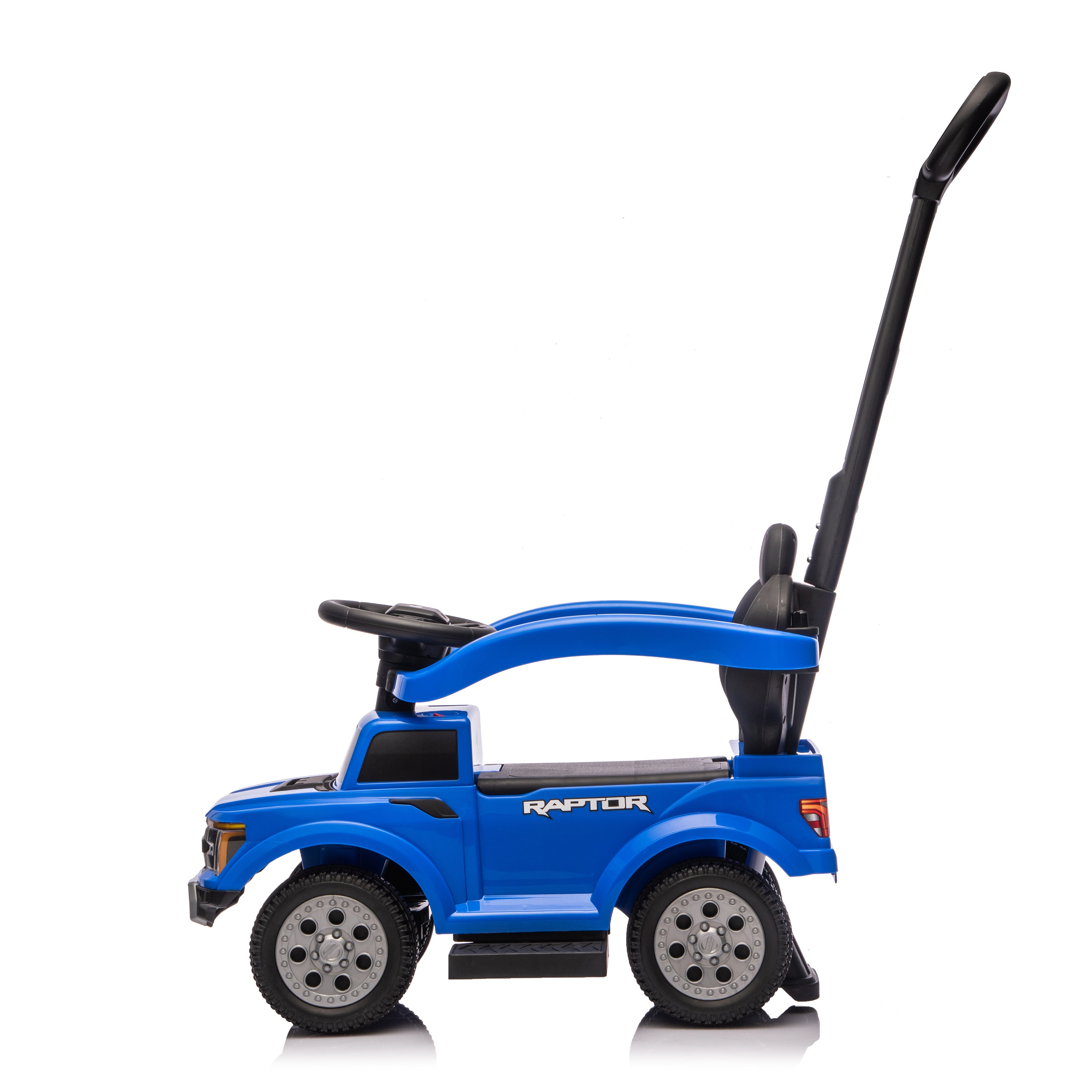 Ford Raptor 3-in-1 Push Ride On Toy Car - Blue - Image 9