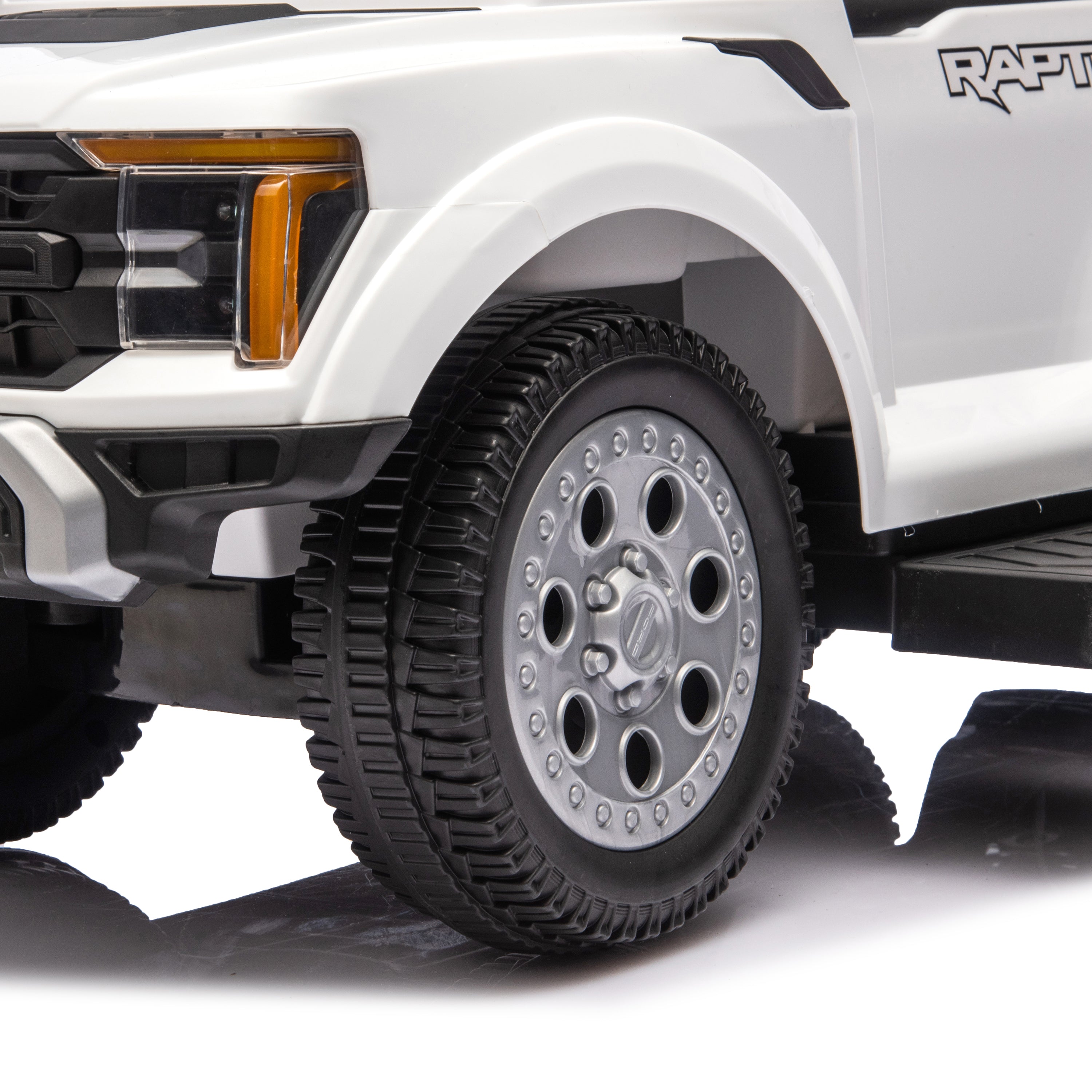 Ford Raptor 3-in-1 Push Ride On Toy Car - White - Image 5